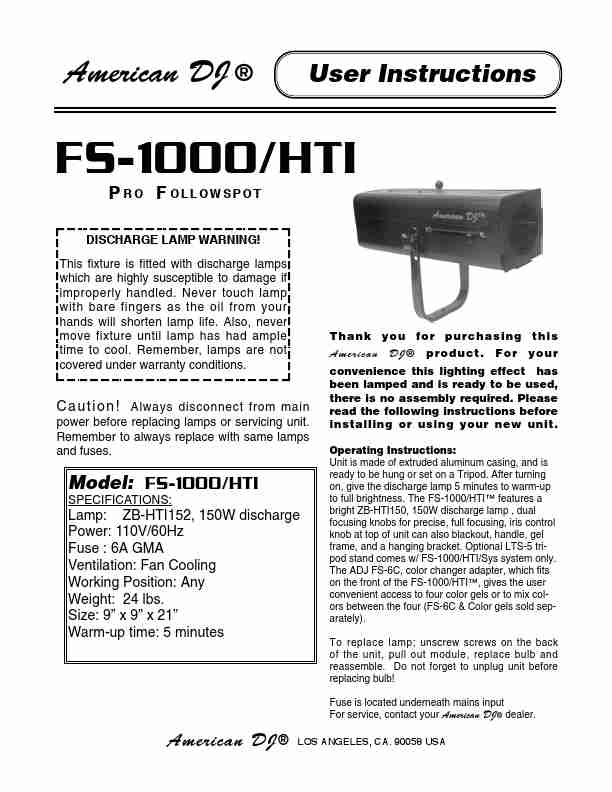 American DJ DJ Equipment FS-1000-page_pdf